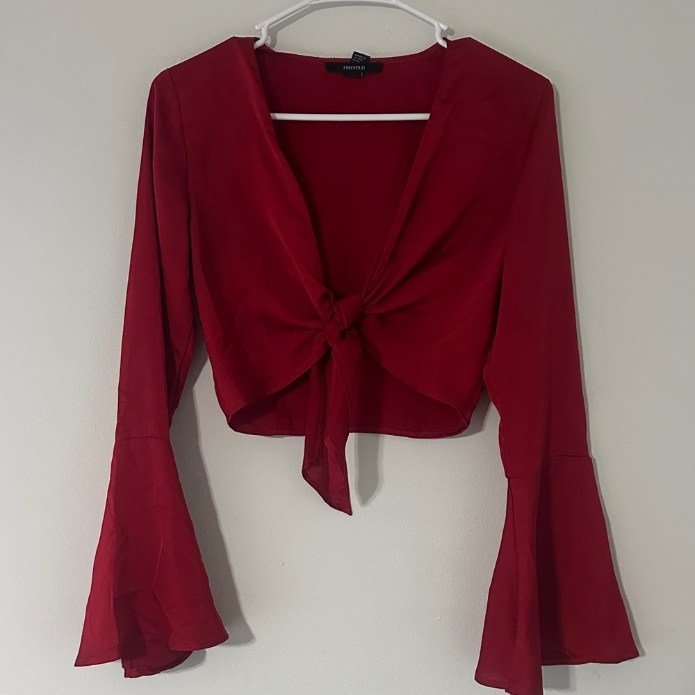 Forever 21 Ruby Tie-Front Blouse